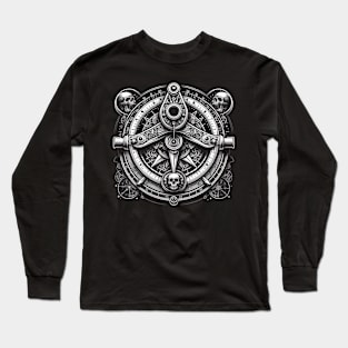 Skull Sextant Long Sleeve T-Shirt